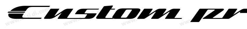 Custom preview字体转换